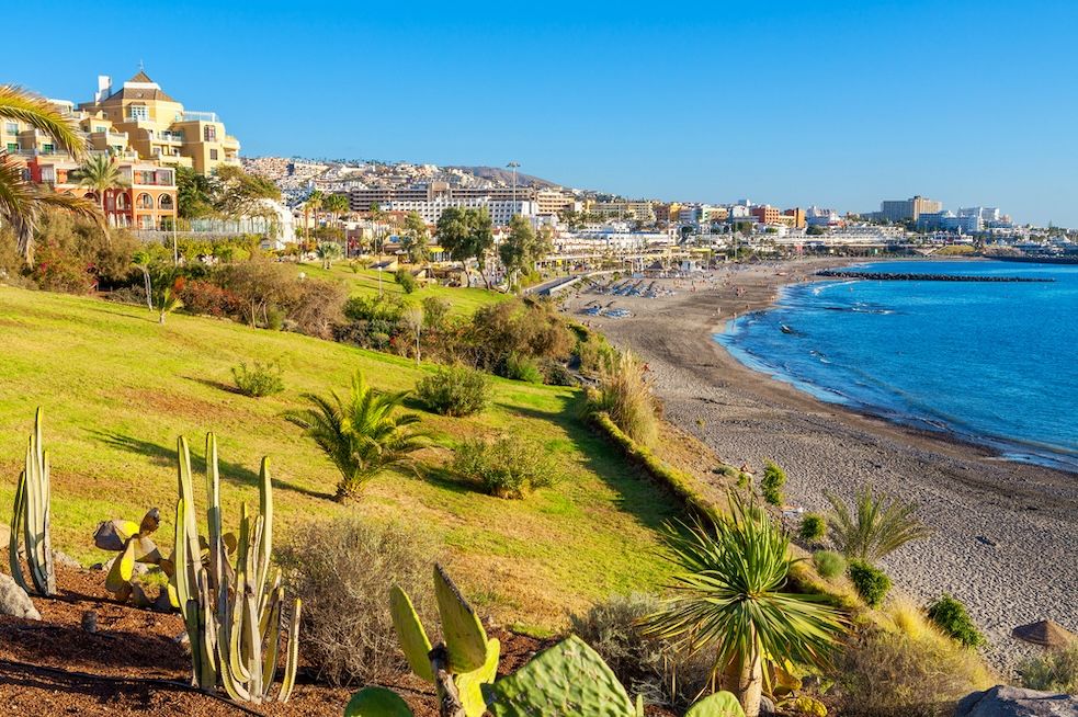 Beach of Fanabe in Costa Adeje town. Tenerife, Canary Islands, Spain.jpg