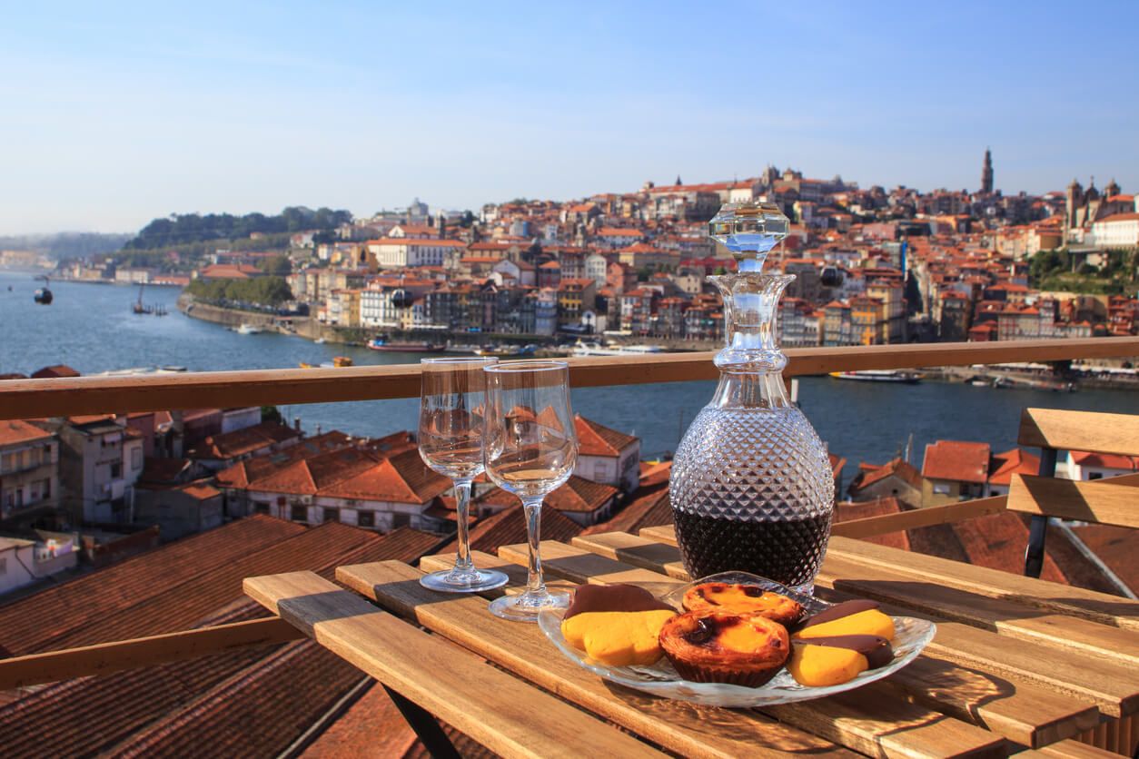 Portugual food - port wine and pastel de nata.jpg