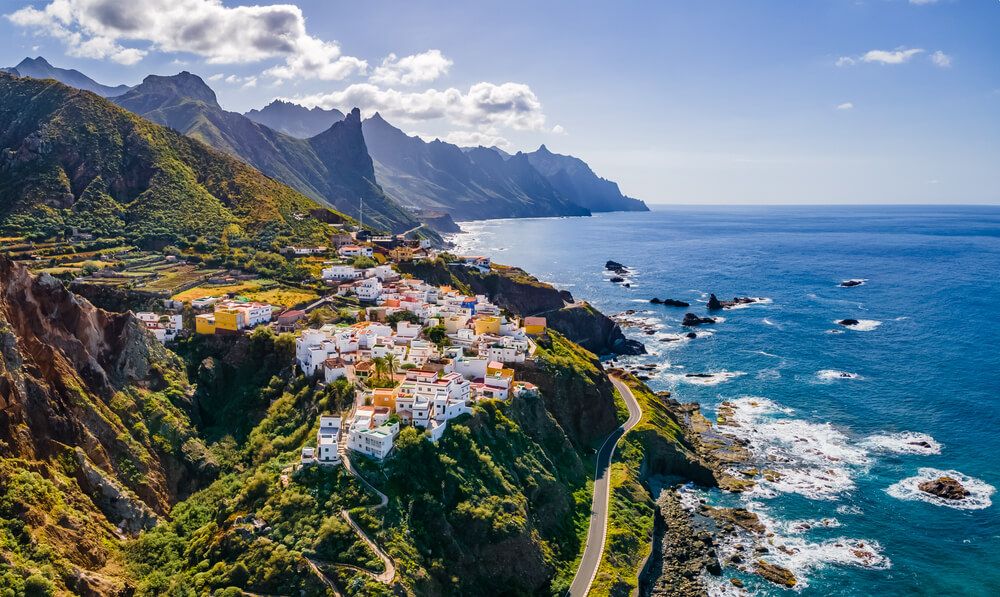 Landscape with coastal village at Tenerife, Canary Islands, Spain.jpg